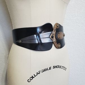 Dagger Leather Corset Belt Artisan Handmade